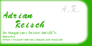 adrian reisch business card